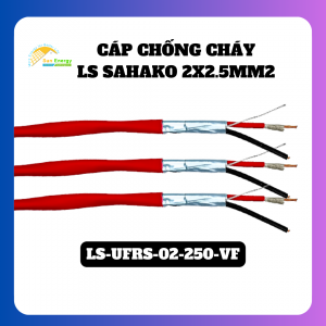 Cáp chống cháy LS SAHAKO 2x2.5mm2